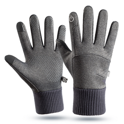 Men’s Windproof Warm Lined Gloves with Touchscreen Fingertips