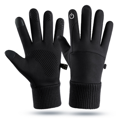 Men’s Windproof Warm Lined Gloves with Touchscreen Fingertips
