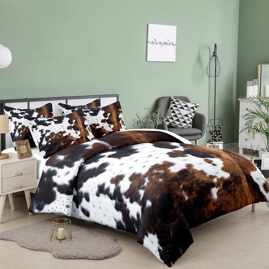 🐄 Kuhhaut-Design Bettwäsche-Set – Western-Flair &amp;amp; Gemütlichkeit für Ihr Schlafzimmer!