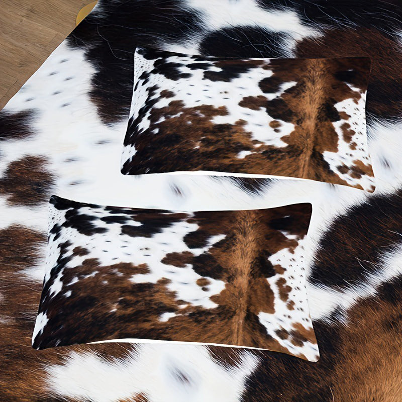 🐄 Kuhhaut-Design Bettwäsche-Set – Western-Flair &amp;amp; Gemütlichkeit für Ihr Schlafzimmer!