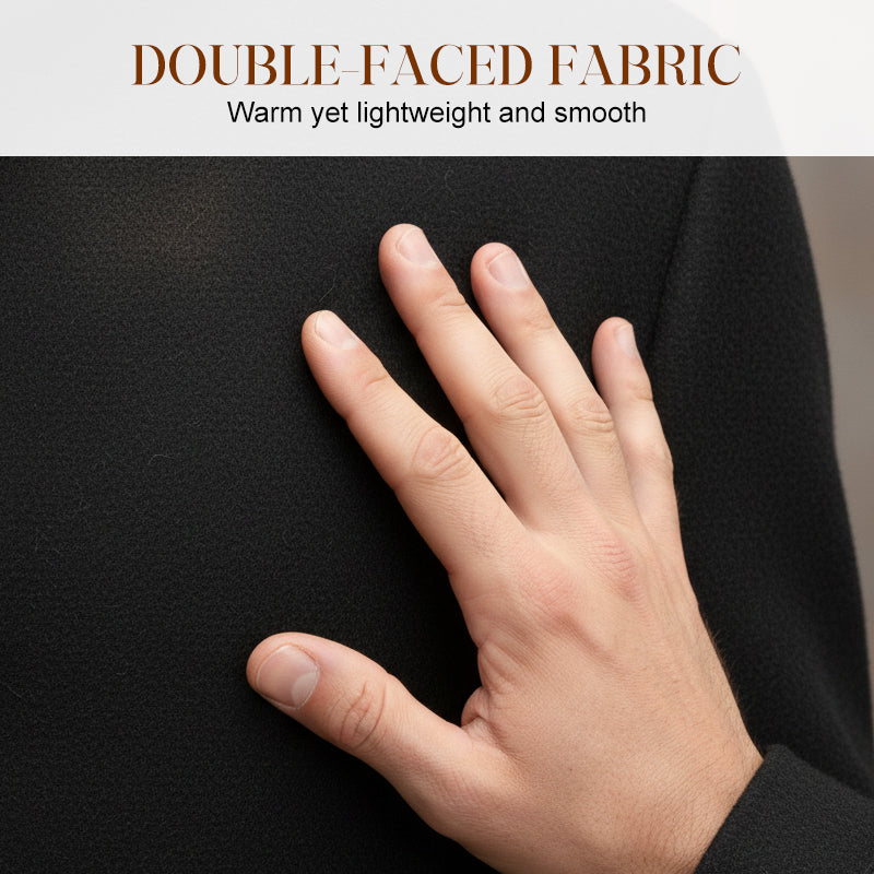 🎉Neujahr 2026: 50 % Rabatt🎉Herren warmer Mantel in Mittellänge mit Stehkragen