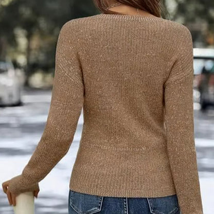 🔥Black Friday Sale: 49% Rabatt🔥 Elegantes, lässiges Stricktop mit V-Ausschnitt für Damen🚀