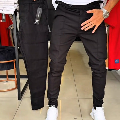 🔈🔈50 % RABATT🔥👖Herrenhose mit schmaler Passform und verstellbarem Bund