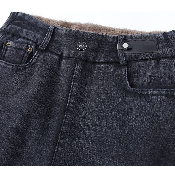 🔥2025 Black Friday Sale - 49% Rabatt🔥Damen Hoch Taille Schlank Dehnen Warme Röhrenjeans