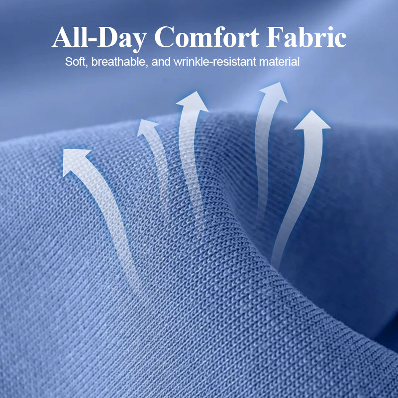 Klassisches Langarmhemd für Herren mit Knopfleiste