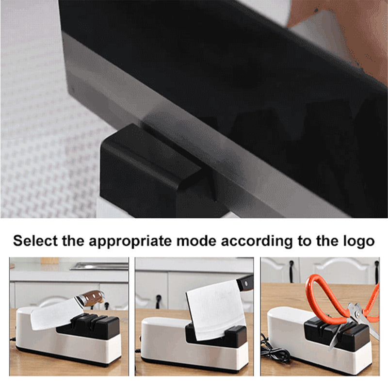 🔪⚙️ Professioneller elektrischer Messerschärfer – Schnelles und präzises Schärfen, Mehrwinkel für Küchen- und Outdoormesser ✨📦