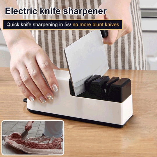 🍳 50% RABATT! ⚡ Professioneller Elektrischer Messerschleifer – Schärft Messer in Sekunden, Mehrstufiger Schleifwinkel &amp; Überhitzungsschutz 🔪✨📦