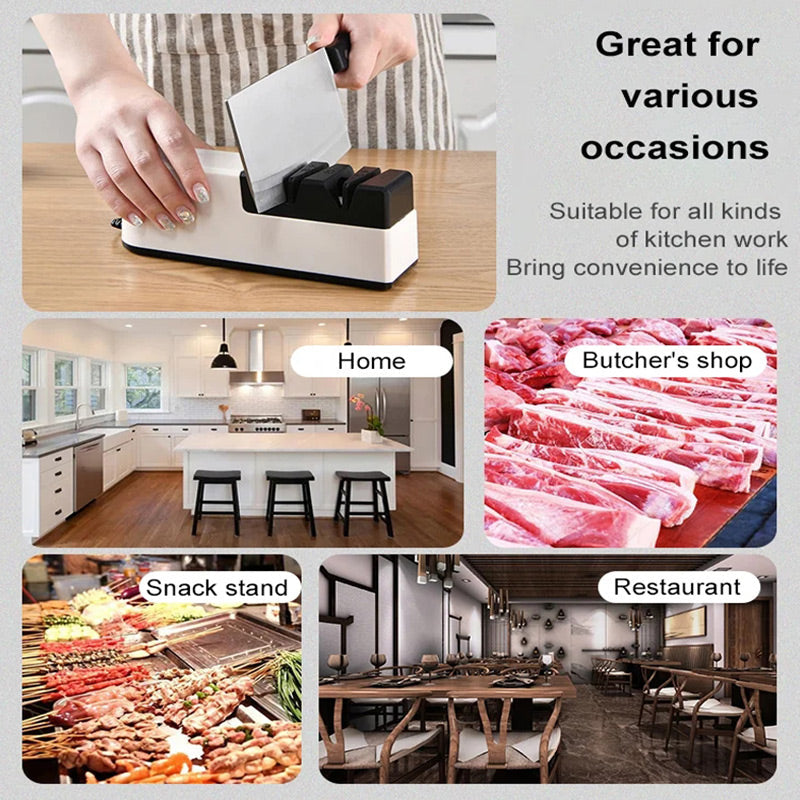 🍳 50% RABATT! ⚡ Professioneller Elektrischer Messerschleifer – Schärft Messer in Sekunden, Mehrstufiger Schleifwinkel &amp; Überhitzungsschutz 🔪✨📦