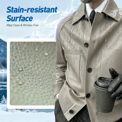 🧥2025 High-End-Maßanfertigung💎Klassische Herrenjacke aus Kunstleder