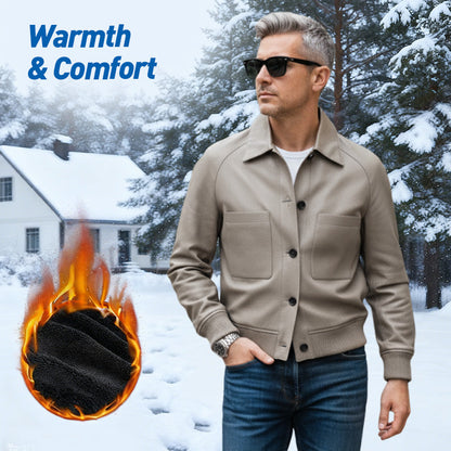 🧥2025 High-End-Maßanfertigung💎Klassische Herrenjacke aus Kunstleder