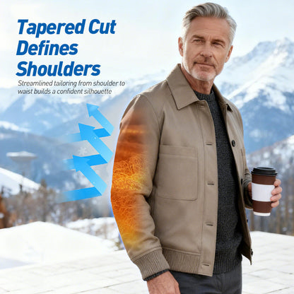 🧥2025 High-End-Maßanfertigung💎Klassische Herrenjacke aus Kunstleder