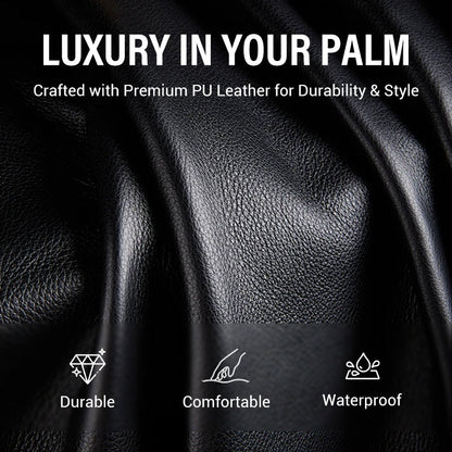 Ledergeldbörse mit Magnetverschluss und RFID-Blockierung. Herrengeldbörse mit Magnetverschluss