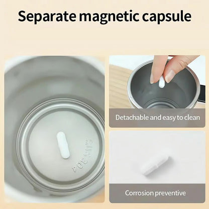 🔥50% Rabatt☕Intelligente Magnetrühr & Kühlbecher – Perfekte Getränke-Konsistenz & Temperatur jederzeit!