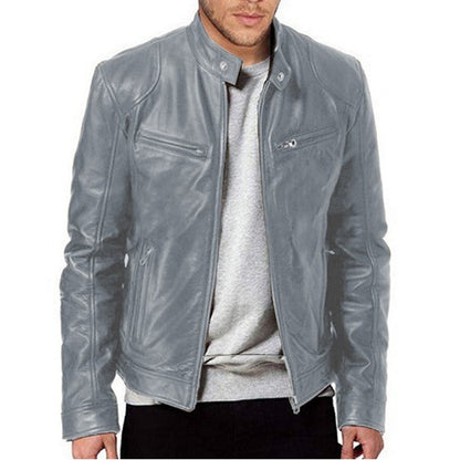 ⏳Limited-time 50% off⏰Men's Trendy Zip-Up Stand Collar Jacket🧥