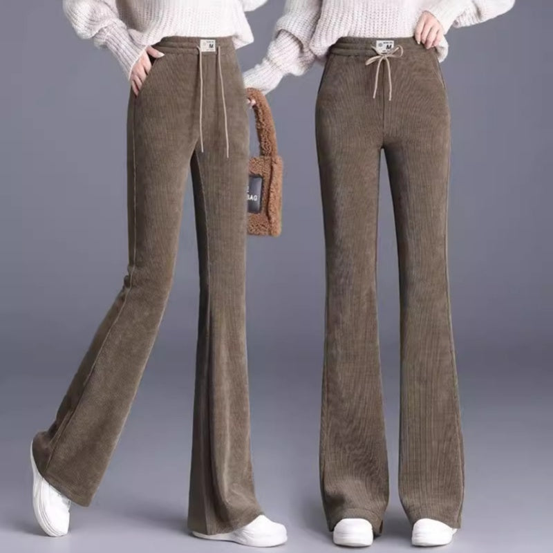 ⏳Limited-time 50% off⏰Women's Thick High Waist Drawstring Long Pants👖