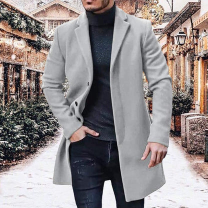 ⏳Zeitlich begrenztes Angebot: 50% Rabatt⏰ Vielseitiger und kuscheliger Tweedmantel für Herren🧥