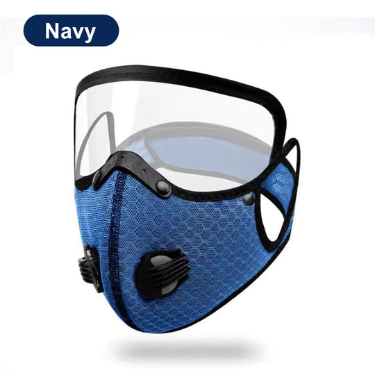 🏍️  Windproof Motorcycle Mask &amp; Goggles – Anti-UV, 5-Layer Filter, Adjustable 🔧