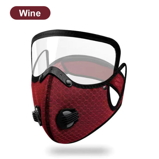 🏍️  Windproof Motorcycle Mask &amp; Goggles – Anti-UV, 5-Layer Filter, Adjustable 🔧