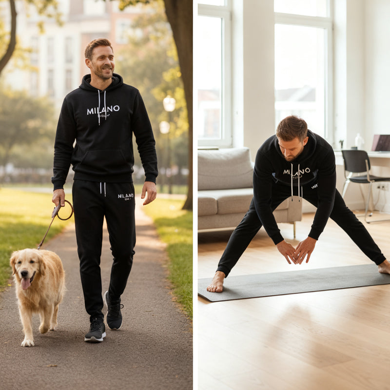 Men's 2-Piece Hooded Tracksuit Set