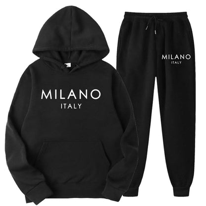 Men's 2-Piece Hooded Tracksuit Set