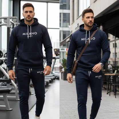 Men's 2-Piece Hooded Tracksuit Set