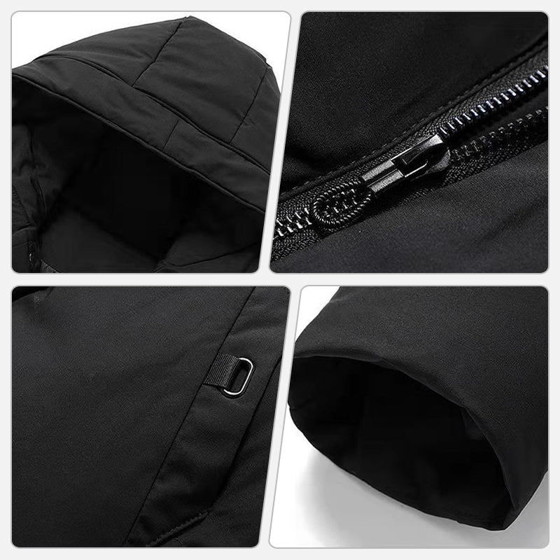 🔥Solange der Vorrat reicht 50 % Rabatt!🎉Herren-Wattierte Jacke in mittlerer Länge