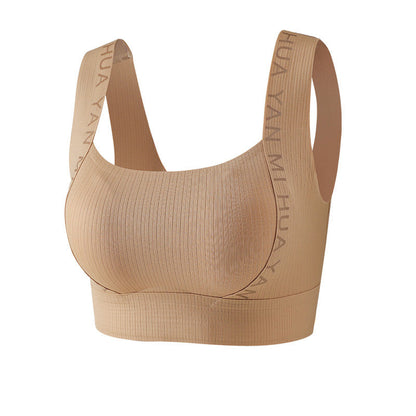 Nahtloser BH mit breiten Trägern und hoher Elastizität