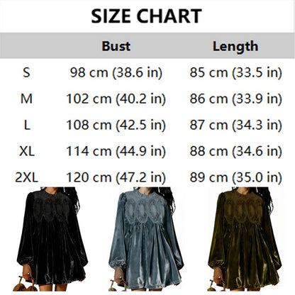 👗Vintage-inspiriertes Tunikakleid mit Spitzeneinsatz