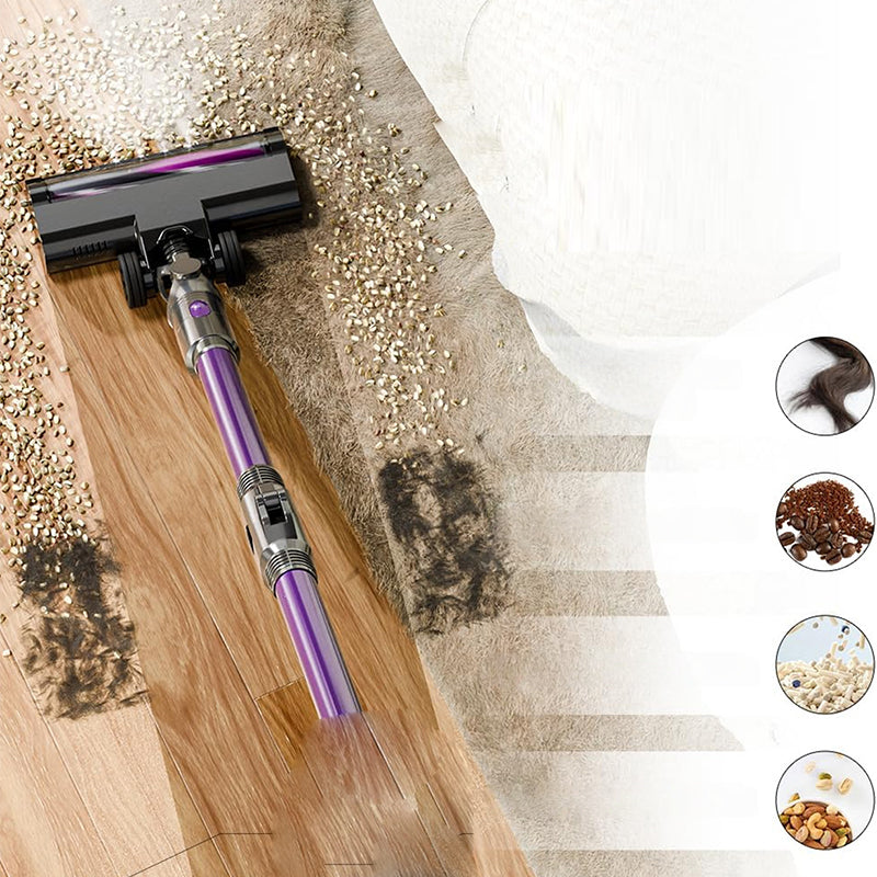 2-in-1 Staubsauger-Wischmopp mit hoher Saugkraft und LED-Licht