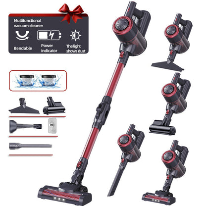 2-in-1 Staubsauger-Wischmopp mit hoher Saugkraft und LED-Licht