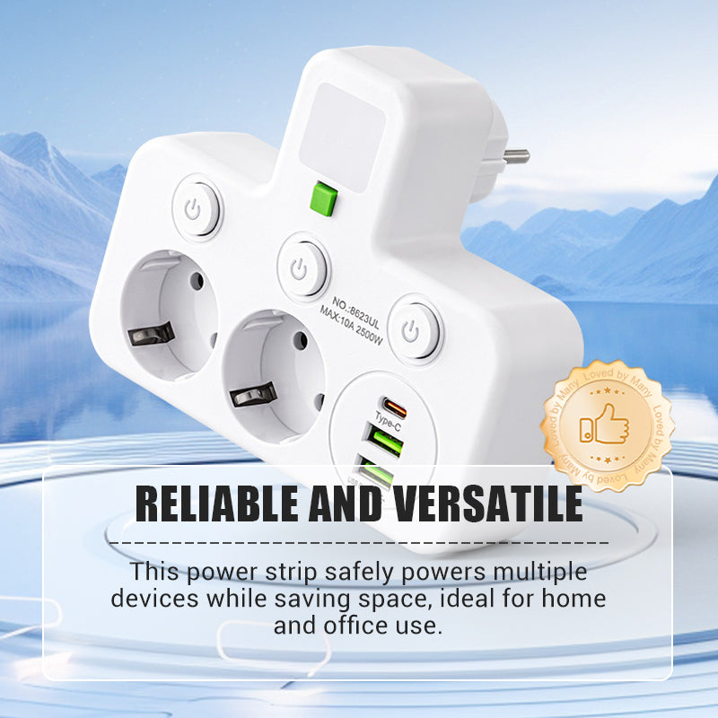 🎉 Neujahrsgeschenk – 50% RABATT!🔌 Intelligente Steckdosenleiste mit USB &amp; Nachtlicht – Vielseitig &amp; Sicher!