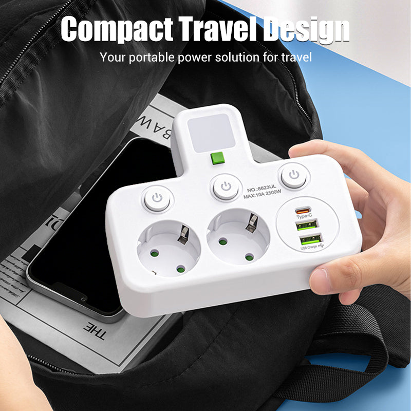 🎉 Neujahrsgeschenk – 50% RABATT!🔌 Intelligente Steckdosenleiste mit USB &amp;amp; Nachtlicht – Vielseitig &amp;amp; Sicher!