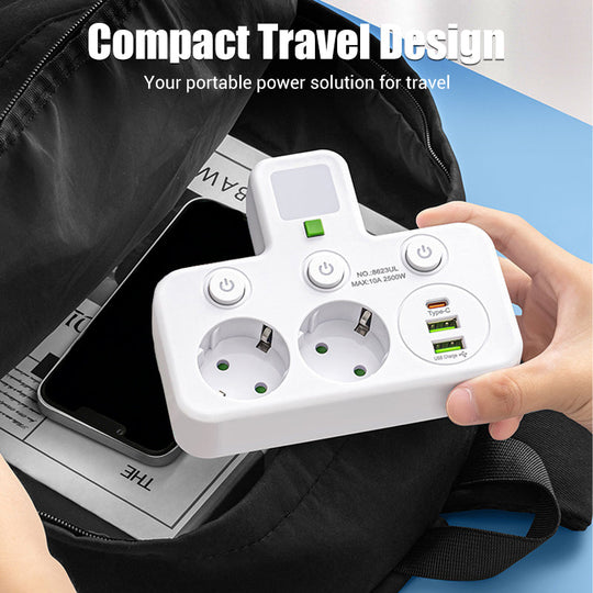 🎉 Neujahrsgeschenk – 50% RABATT!🔌 Intelligente Steckdosenleiste mit USB &amp;amp; Nachtlicht – Vielseitig &amp;amp; Sicher!