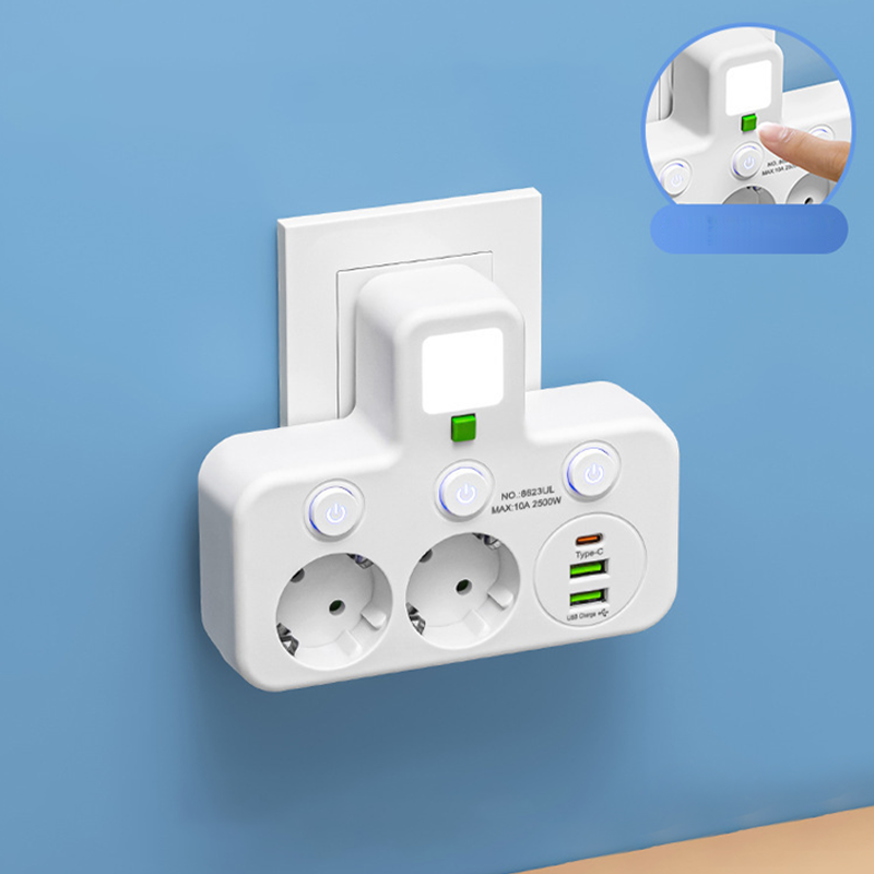 🎉 Neujahrsgeschenk – 50% RABATT!🔌 Intelligente Steckdosenleiste mit USB &amp;amp; Nachtlicht – Vielseitig &amp;amp; Sicher!