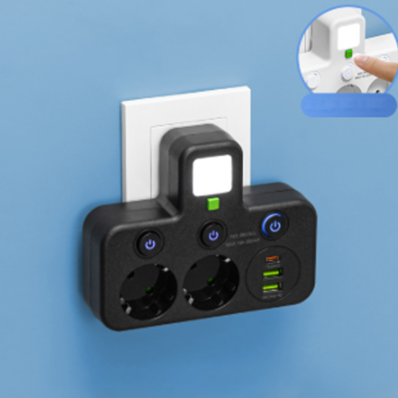 🎉 Neujahrsgeschenk – 50% RABATT!🔌 Intelligente Steckdosenleiste mit USB &amp;amp; Nachtlicht – Vielseitig &amp;amp; Sicher!