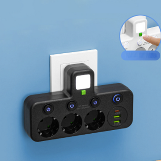 🎉 Neujahrsgeschenk – 50% RABATT!🔌 Intelligente Steckdosenleiste mit USB &amp;amp; Nachtlicht – Vielseitig &amp;amp; Sicher!