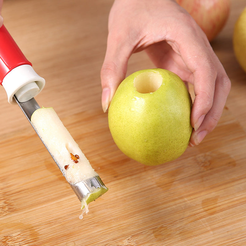 🥳2026 HOT SALE🥳💞50K+ SOLD!🔪🛒 BOGO + 50% OFF! The 2-in-1 Kitchen Hero: Core &amp; Peel with a Twist. Stainless Steel Fruit Tool! 🍎⏱️