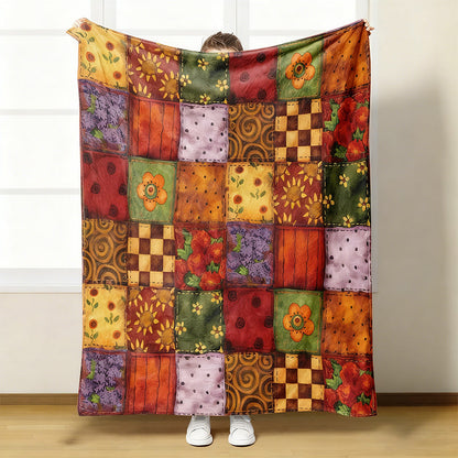 🌸 Kuschelige Flanelldecke mit Blumenmuster – Ultraweich &amp; dekorativ für Ihr Zuhause!