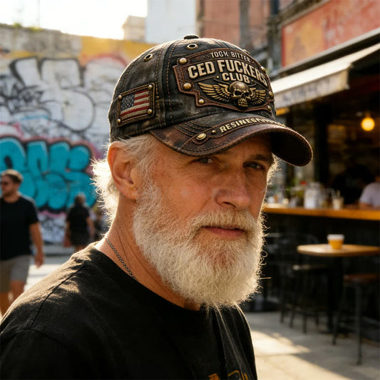 Old Fuckers Club Vintage bestickte Kappe