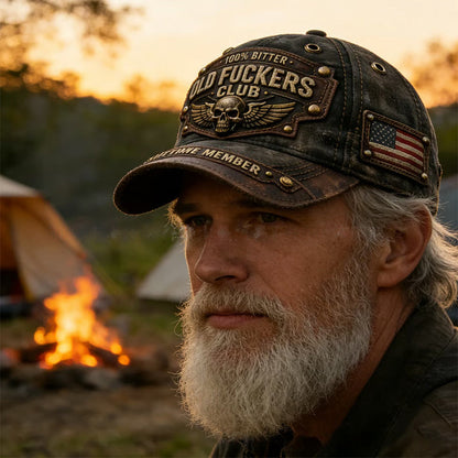 Old Fuckers Club Vintage bestickte Kappe