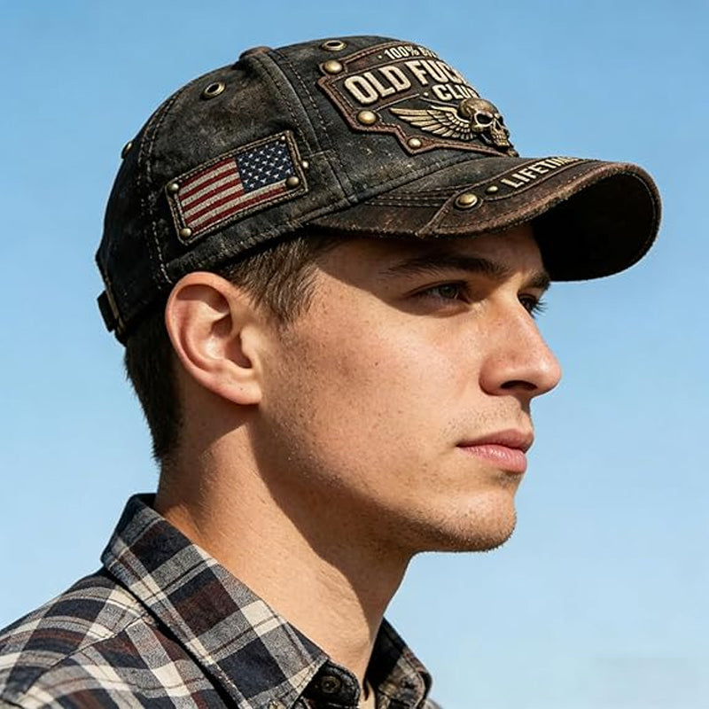 Old Fuckers Club Vintage bestickte Kappe