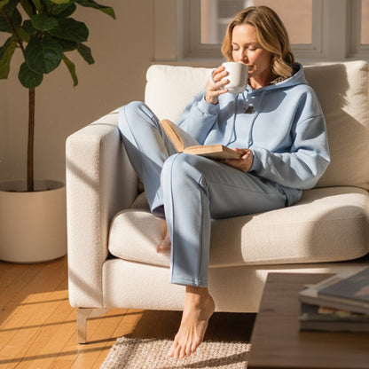 Lässiger Damen-Hoodie mit Leopardenmuster-Futter