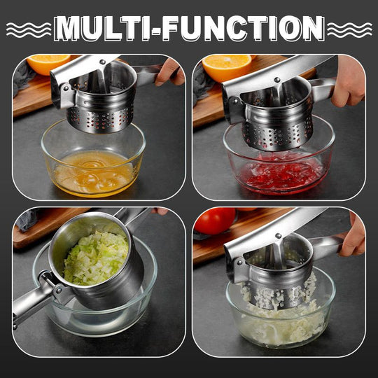 🔥 LSAT-TAG-ANGEBOT 50% RABATT!! 🔥 AEX Multifunktionale Edelstahl Kartoffel, Saft &amp; Lebensmittelpresse