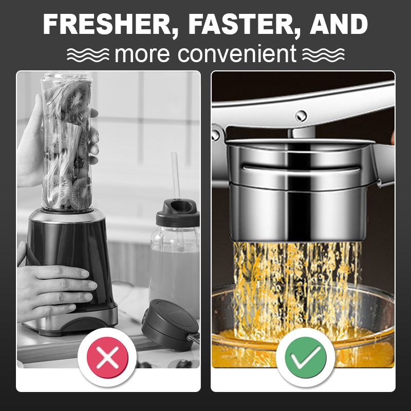 🔥 LSAT-TAG-ANGEBOT 50% RABATT!! 🔥 AEX Multifunktionale Edelstahl Kartoffel, Saft &amp; Lebensmittelpresse
