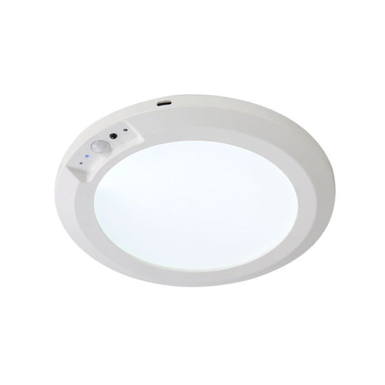 Wiederaufladbare Deckenleuchte mit Bewegungssensor, diese tragbare LED-Leuchte ist energieeffizient und wird mit Fernbedienung geliefert.  Es bietet drei einstellbare Lichtfarben und mehrere Helligkeitsstufen, so dass es für Innenschränke geeignet is