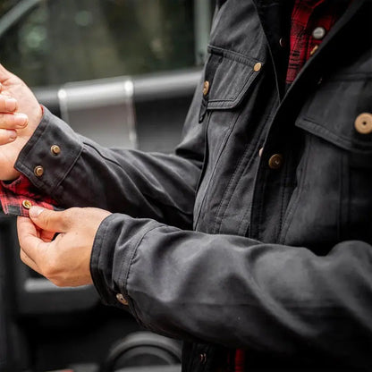 🎉 Neujahrsgeschenk – 50% RABATT!🔥Herren-Westernjacke mit Flanellenfutter – Klassischer Cowboystil & Wärme: Haltbar & Praktisch für kühles Wetter!