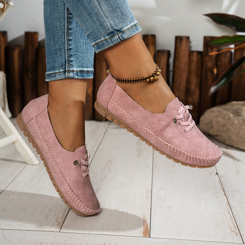 🎉 Neujahrsgeschenk – 50% RABATT!👟 Damen Bequeme Casual Loafers: Weiches PU-Leder + Rutschfeste Sohle – Perfekt zu jedem Outfit & für jeden Tag!