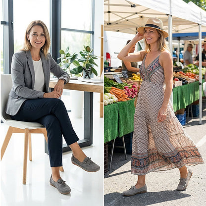 🎉 Neujahrsgeschenk – 50% RABATT!👟 Damen Bequeme Casual Loafers: Weiches PU-Leder + Rutschfeste Sohle – Perfekt zu jedem Outfit & für jeden Tag!