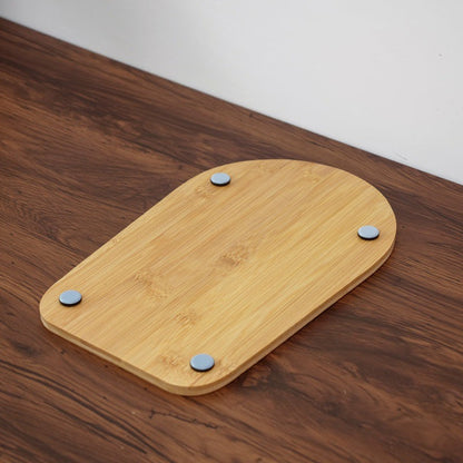 Mühelos bedienbare Schiebeablage aus Holz für Mixer