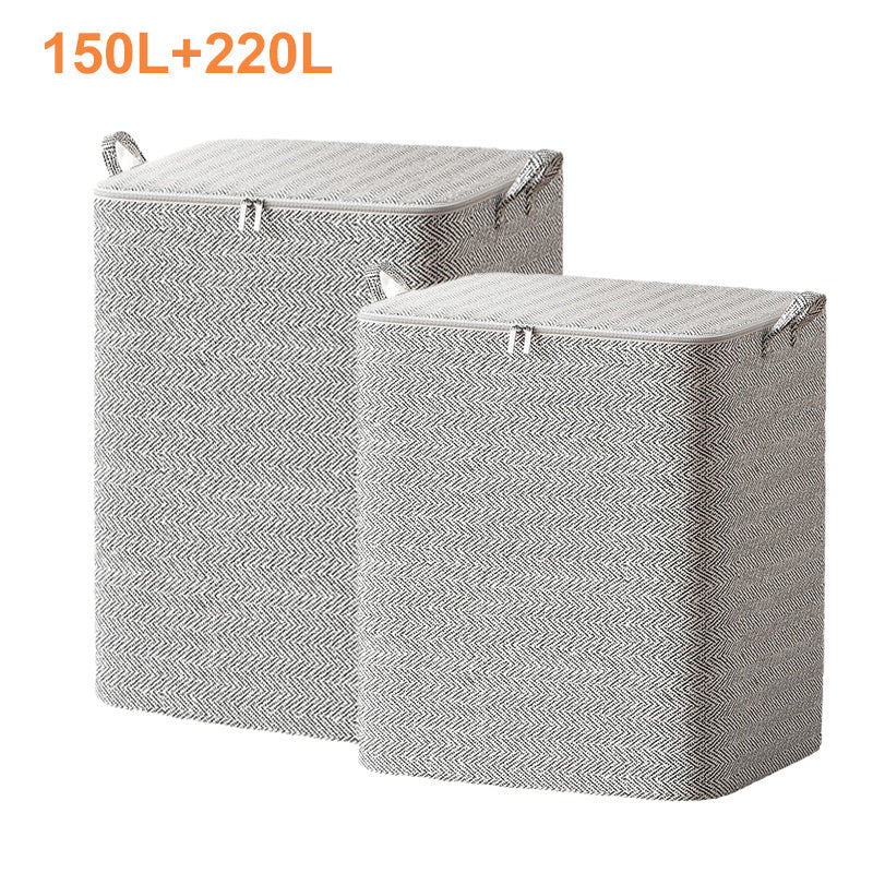 📢 50 % de réduction ! Boîte de Rangement Extra-Large avec Couvercle – 110L à 220L, Idéale pour Couettes, Vêtements &amp; Jouets ! 🛏️🧺✨